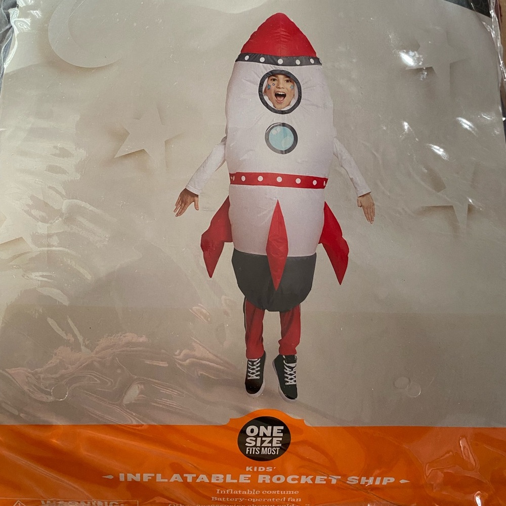 New Inflatable Rocket Ship Costume for Kids